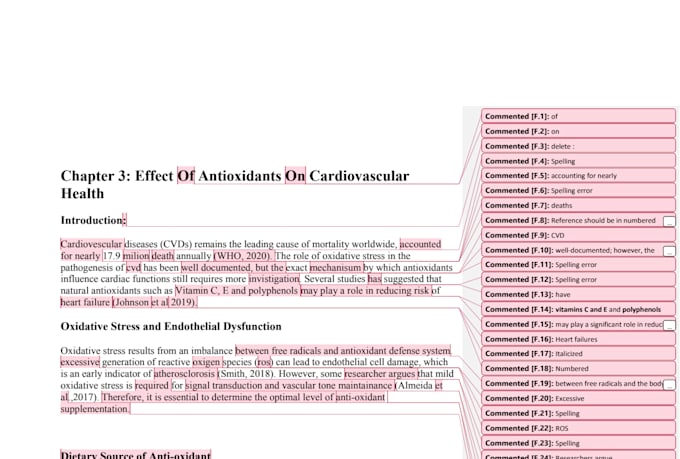 proofread your manuscript, academic paper or document